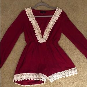Garnet romper size small
